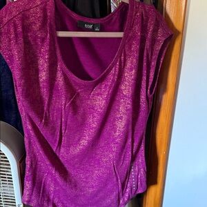 a.n.a Women's Sparkling Magenta Blouse